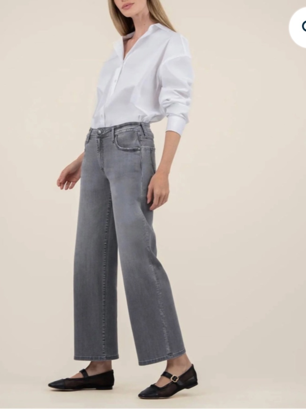 KUT grey Charlotte mid rise jeans, 10, GP1603 - Picture 3 of 7